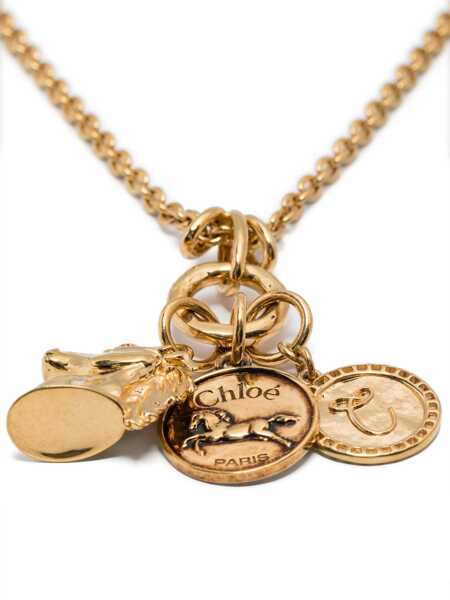 Coliere Chloe Necklace with horse head pendant VINTAGE GOLD Femei (BM 18401521) 3