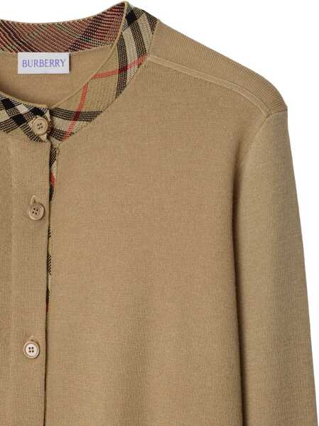 Cardigane Burberry Knit Cardigan WHITE Femei (BM 18401536) 2