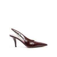 Pantofi cu toc Paris Texas Jessica Leather Slingback Pumps Femei