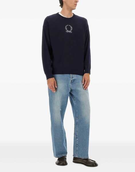 Pulovere casual Moschino Wool And Cashmere Pullover BLUE Barbati (BM 18401590) 2