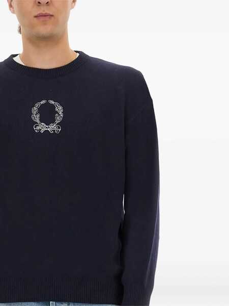 Pulovere casual Moschino Wool And Cashmere Pullover BLUE Barbati (BM 18401590) 4