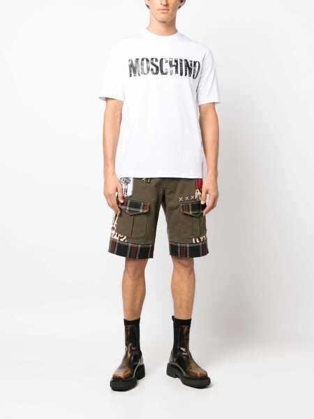 Tricouri Moschino T-Shirt With Print WHITE Barbati (BM 18401644) 2