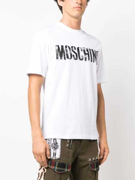 Tricouri Moschino T-Shirt With Print WHITE Barbati (BM 18401644) 3