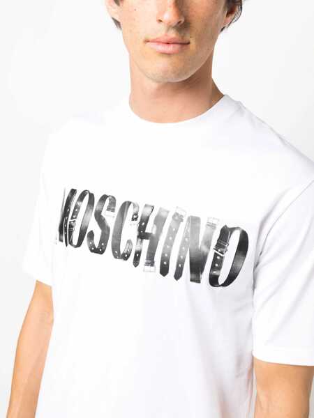 Tricouri Moschino T-Shirt With Print WHITE Barbati (BM 18401644) 5