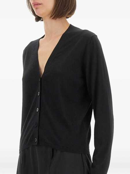 Cardigane Fabiana Filippi Cashmere And Silk Cardigan BLACK Femei (BM 18401659) 4