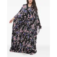 Rochii lungi Balenciaga Pleated Maxi Dress With Floral Motif