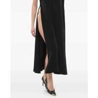 Rochii Valentino Garavani Dama - Rochii lungi Valentino Garavani Silk One-Shoulder Dress With Sequins Black Femei (BM 18401710) - B-mall.ro
