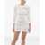 Balmain Sequined Mini Dress With Low Back White