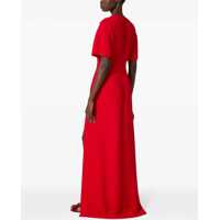 Rochii Valentino Garavani Dama - Rochii lungi Valentino Garavani Silk Short-Sleeved Long Dress Red Femei (BM 18401728) - B-mall.ro