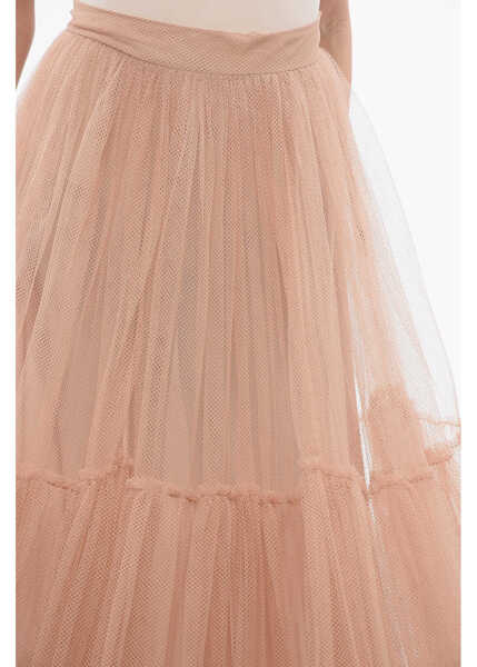 Fuste lungi Dior Mesh Long Circle Skirt Pink Femei (BM 18401731) 3