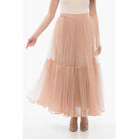 Fuste lungi Mesh Long Circle Skirt Femei