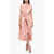 Dior Silk Taffeta Flared Dress With Tie-Dye Effect Pink