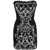 Balmain Bustier Mini Dress With Jewel Application Black