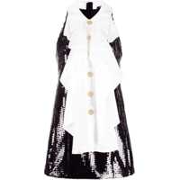 Rochii scurte Sequined Sleeveless Dress With Collar Details Femei