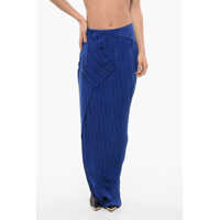 Fuste lungi Asymmetric Skirt With Draped Design Femei
