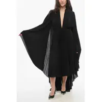 Rochii lungi Balenciaga Pleated Cape Dress