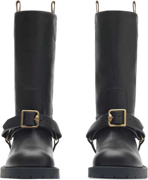 Incaltaminte Burberry Saddle Boots BLACK Femei (BM 18401797) 2