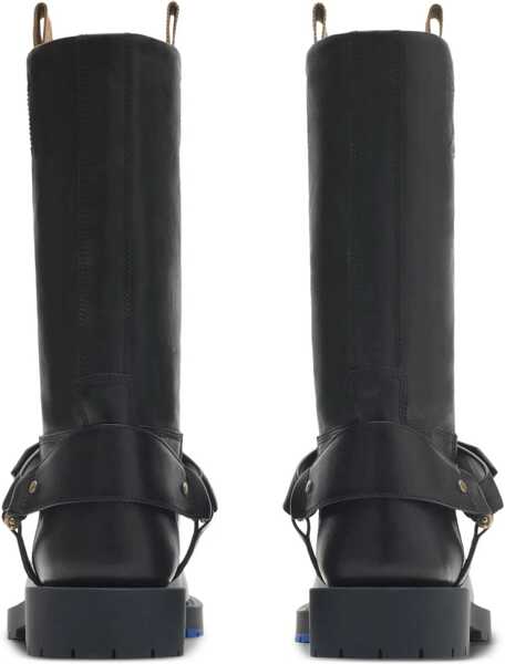 Incaltaminte Burberry Saddle Boots BLACK Femei (BM 18401797) 3