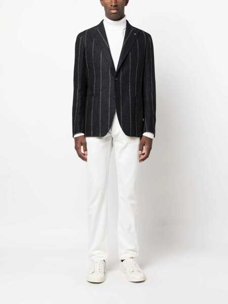 Geci Tagliatore Grey Single-Breasted Jacket With Notched Revers In Wool Man GREY Barbati (BM 18402303) 2