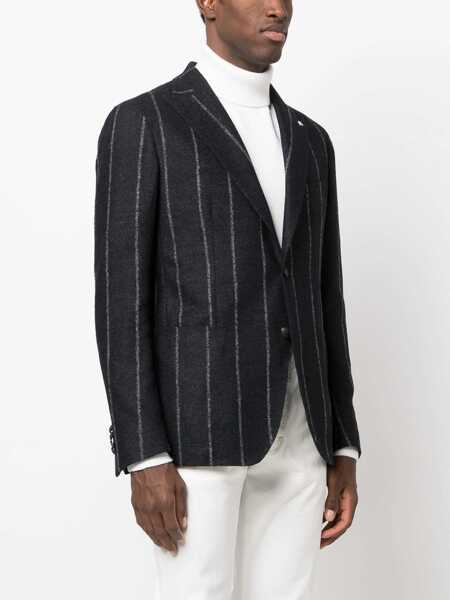 Geci Tagliatore Grey Single-Breasted Jacket With Notched Revers In Wool Man GREY Barbati (BM 18402303) 3