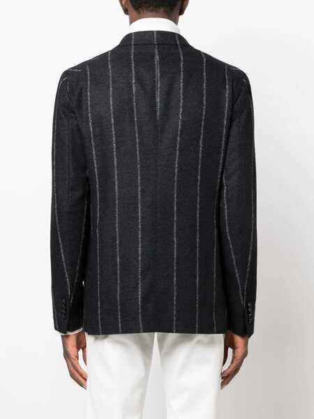 Geci Tagliatore Grey Single-Breasted Jacket With Notched Revers In Wool Man GREY Barbati (BM 18402303) 4