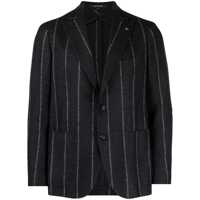 Geci Grey Single-Breasted Jacket With Notched Revers In Wool Man Barbati
