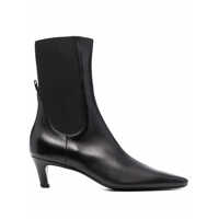 Bocanci TOTÊME TOTEME Leather Mid Heel Boots Femei
