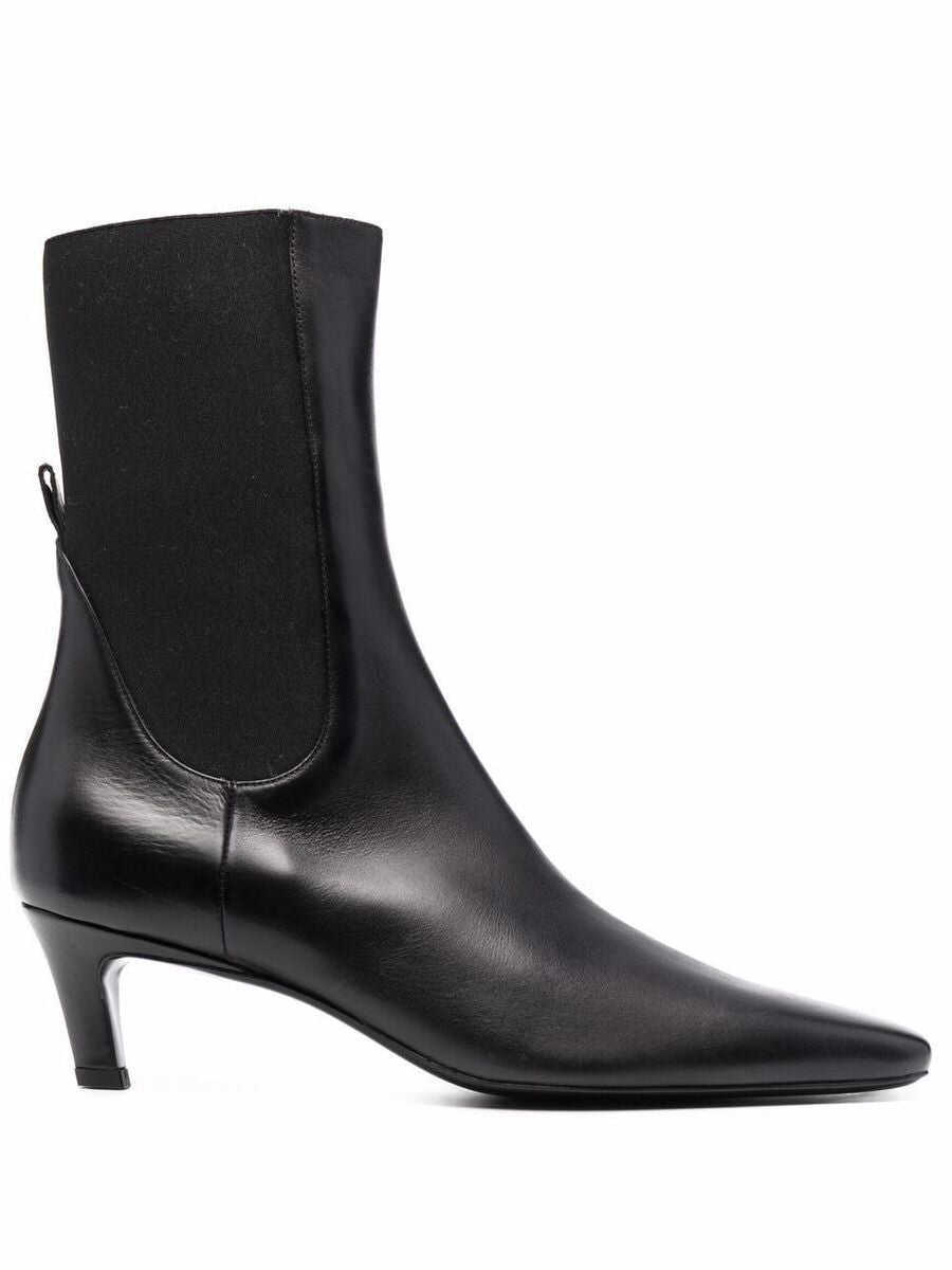 Bocanci TOTME TOTEME Leather Heel Boots Black Femei (BM 18402330) 1