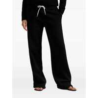 Imbracaminte Dama pagina 258 - Pantaloni casual Ralph Lauren Black Pants With Drawstring Elastic Waist And Pony Embroidery On The Side In Cotton Blend Woman Black Femei (BM 18402339) - B-mall.ro