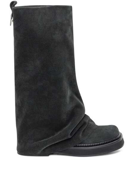 Bocanci THE ATTICO The Attico Black Suede Boot The Attico GREEN Femei (BM 18402399) 1