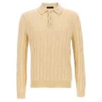 Tricouri Polo Zanone Braided Wool Polo Shirt Barbati