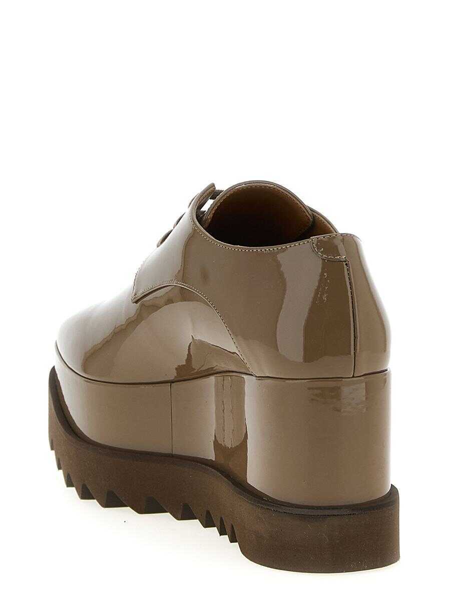 Pantofi cu toc Stella McCartney Stella McCartney Stellabration Capsule Monocrome Elyse Wedges Beige Femei (BM 18403419) 3