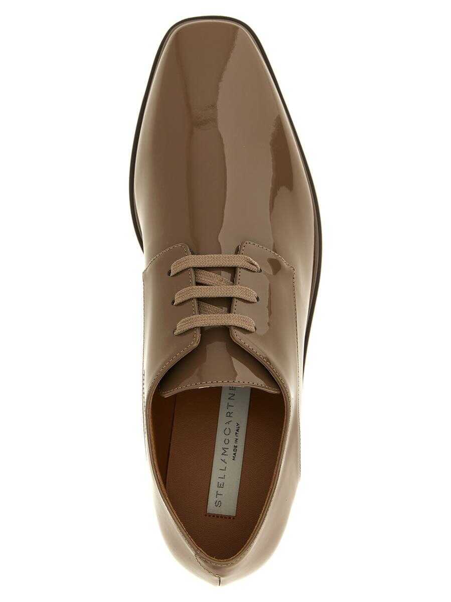 Pantofi cu toc Stella McCartney Stella McCartney Stellabration Capsule Monocrome Elyse Wedges Beige Femei (BM 18403419) 4