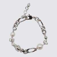 Bratari Alexander McQueen Silver Brass Bracelet Barbati