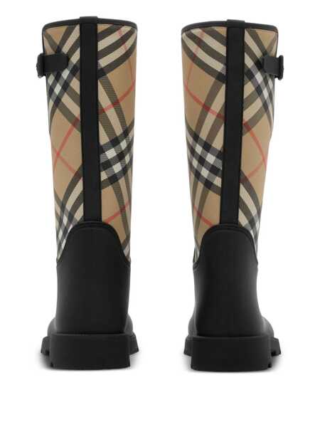 Bocanci Burberry Check Rainboots Black Femei (BM 18403683) 3