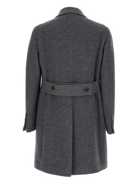 Paltoane Tagliatore Arden Grey Double-Breasted Coat With Notched Revers In Wool And Cashmere Man GREY Barbati (BM 18403896) 2