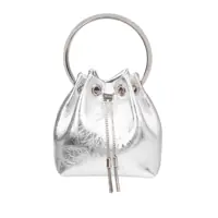 Genti de mana Jimmy Choo Metallic Leather Handbag Femei