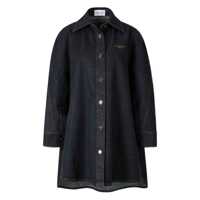 Geci Givenchy Cocoon Denim Overshirt Clothing Femei