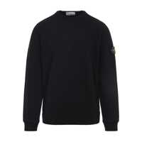 Pulovere Stone Island Logo Cotton Crewneck Sweatshirt Barbati