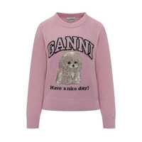 Pulovere Ganni Crew-Neck Sweater Femei