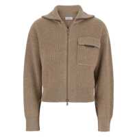 Cardigane Brunello Cucinelli Cashmere Zipped Cardigan Femei