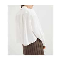 Camasi Brunello Cucinelli Dama - Camasi Brunello Cucinelli Brunello Cucinelli Monile Shirt WHITE Femei (BM 18405150) - B-mall.ro