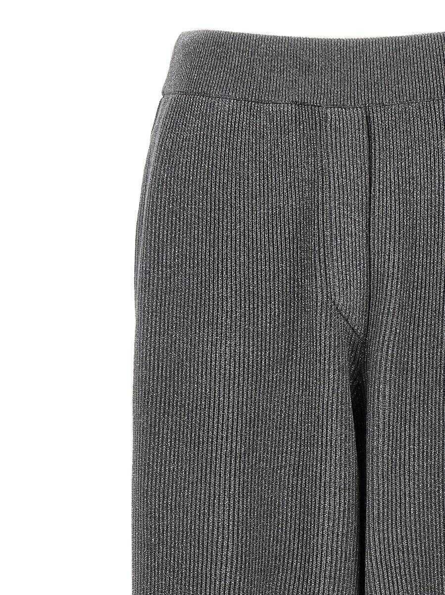 Pantaloni casual Brunello Cucinelli Brunello Cucinelli Sparkling Pants GRAY Femei (BM 18405231) 3