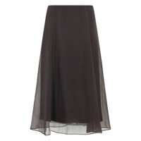 Fuste Brunello Cucinelli Silk Long Skirt Femei