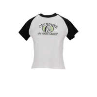 Topuri Off-White Horse Billboard Ragl Fit Tee White - Bla Femei