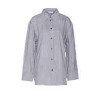 Camasi Multicolor Shirt With All-Over Stripes And Logo Patch On The Front In Viscose Blend Woman Femei