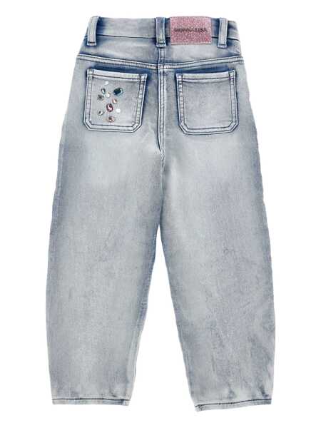 Blugi Monnalisa JEWEL DENIM STONE JEANS Gray Fete (BM 18406359) 2
