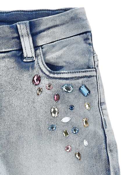 Blugi Monnalisa JEWEL DENIM STONE JEANS Gray Fete (BM 18406359) 3