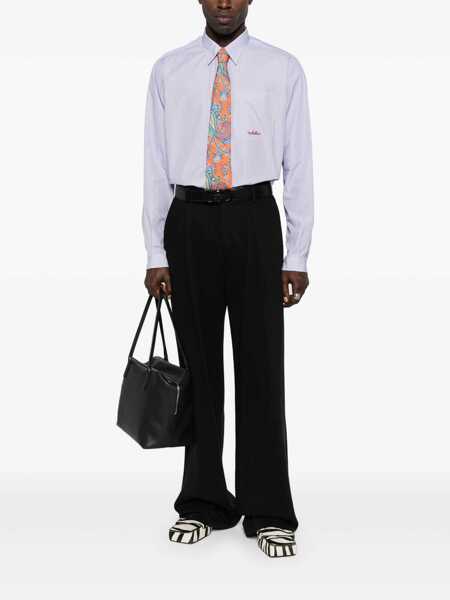 Camasi casual Valentino Garavani Cotton shirt with logo Light blue Barbati (BM 18406473) 2