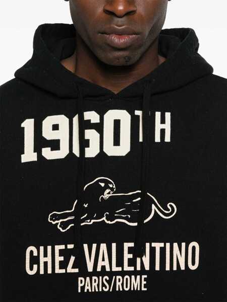 Bluze de trening Valentino Garavani Cotton hoodie Black Barbati (BM 18406476) 5
